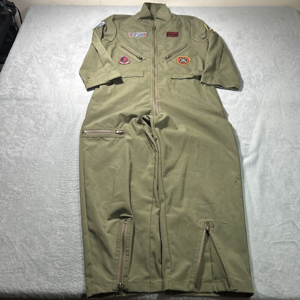 Top Gun Maverick Jumpsuit Coveralls Overalls Youth Medium Baggy Flight Flyer